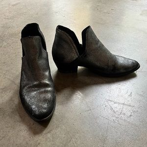 Steve Madden metallic booties